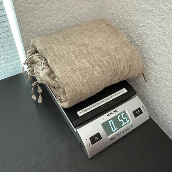 Lagenlook Tan Scoop Neck Embroidered Crochet Tassel Cover-Up Tank Top One Size - Picture 10 of 10